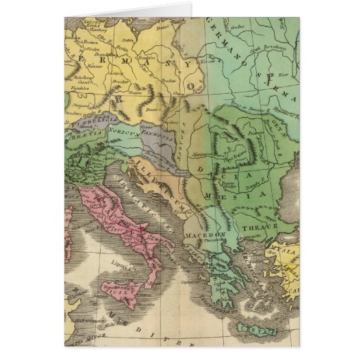 Map of Provinces in Roman Empire Cards (Front)
