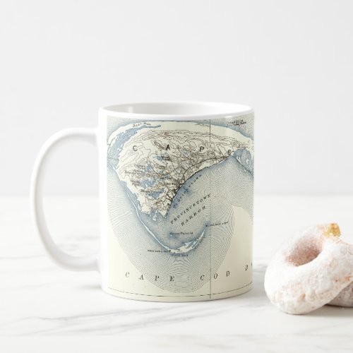 Map of Provincetown Cape Cod Massachusetts Coffee Mug