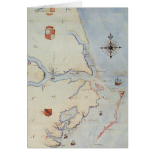 Map of Raleigh's Virginia