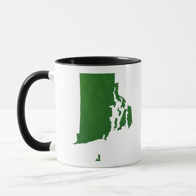 Map of Rhode Island 2 Mug (Left)