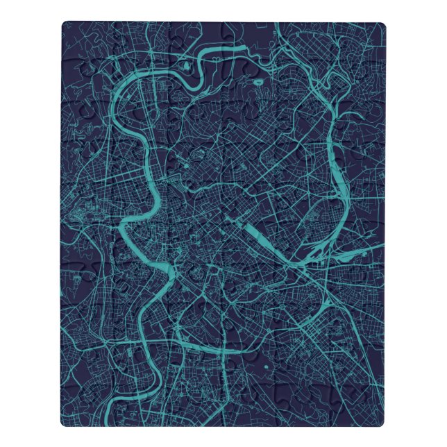 Map of Rome Jigsaw Puzzle (Puzzle Vertical)