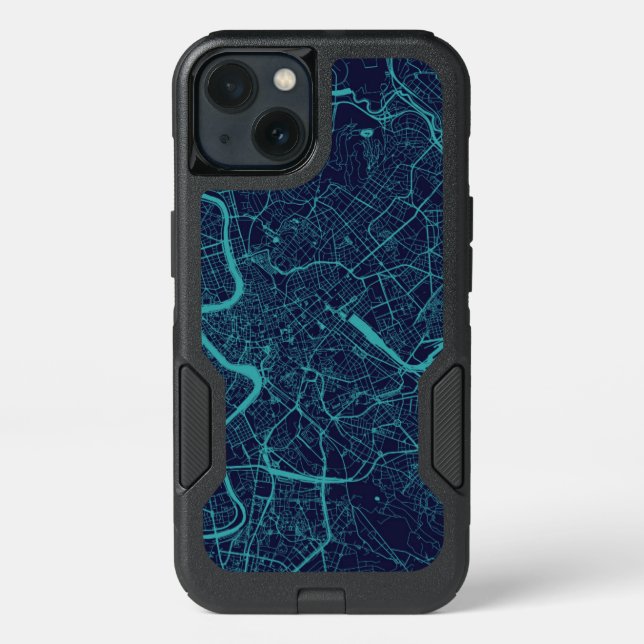 Map of Rome Otterbox iPhone Case (Back)