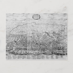 Map of Rome Postcard