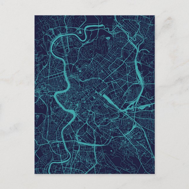 Map of Rome Postcard (Front)