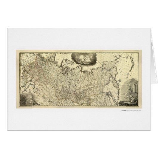 Map of Russia 1786 Cards (Front Horizontal)