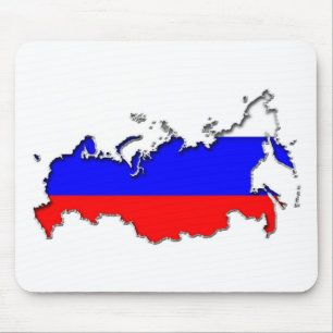 Map of Russia Mouse Pad