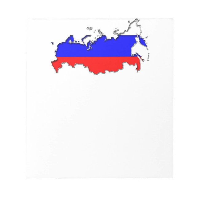 Map of Russia Notepad (Front)