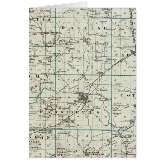 Map of Saline County Cards (Front)