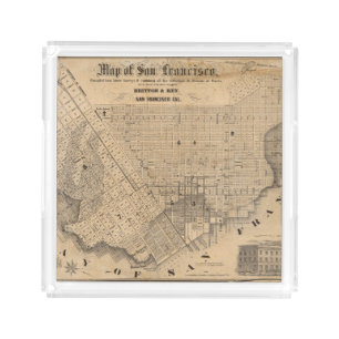 Map of San Francisco Acrylic Tray