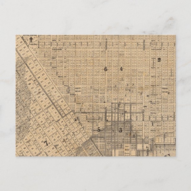 Map of San Francisco Postcard (Front)