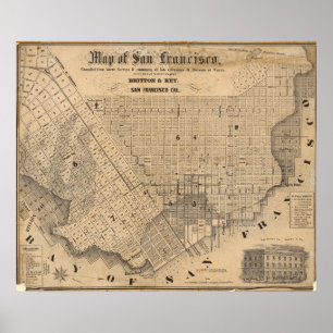 Map of San Francisco Poster