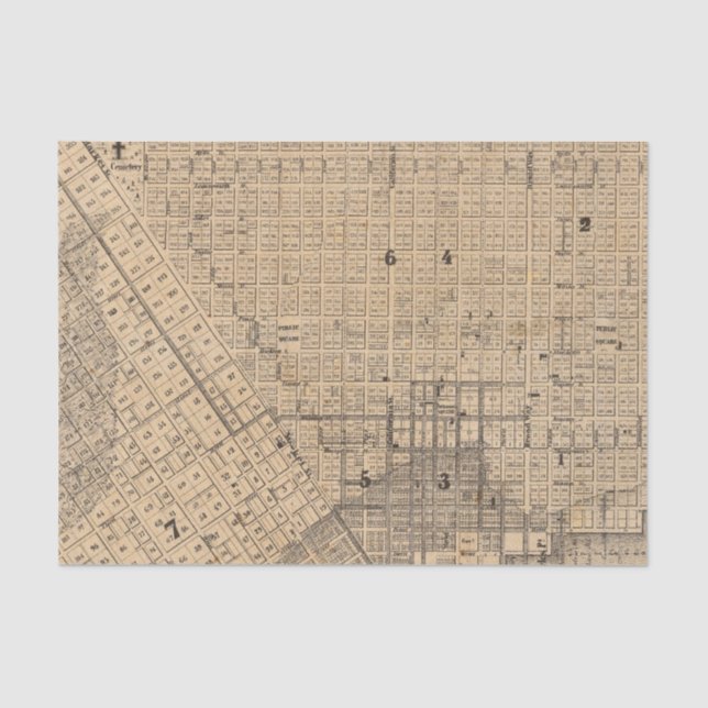 Map of San Francisco Tissue Paper (Front)