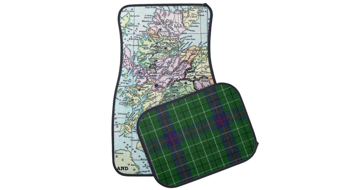 Scotland Mat Map of Scotland Car Mat Set | Zazzle