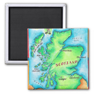 Map of Scotland Magnet