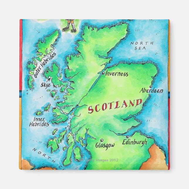 Map of Scotland Magnet (Front)