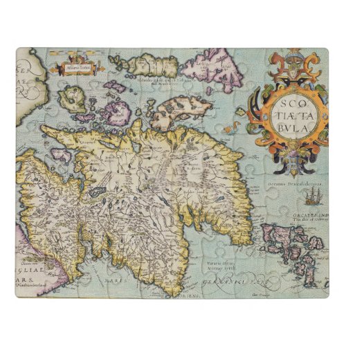 Map of Scotland  Miliaria Scotia Jigsaw Puzzle