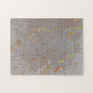 Map of Shanghai China (1983) Jigsaw Puzzle