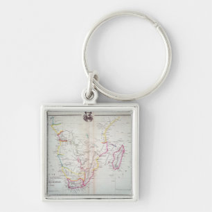 Map of South Africa illustrating Keychain