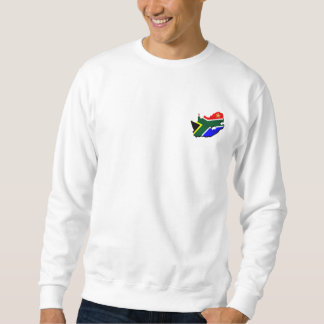 Map of South Africa SOuth African flag Sweatshirt