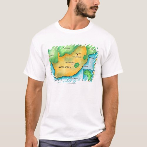 Map of South Africa T_Shirt