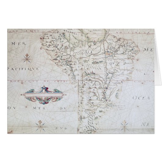 Map of South America (Front Horizontal)