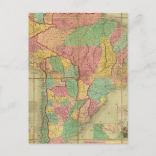 Map of South America 2 Postcard