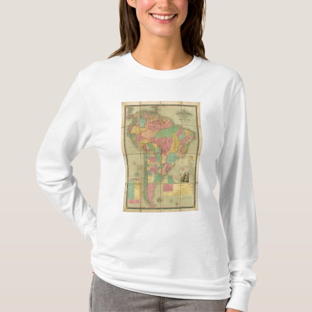 Map of South America 2 T-Shirt (Front)