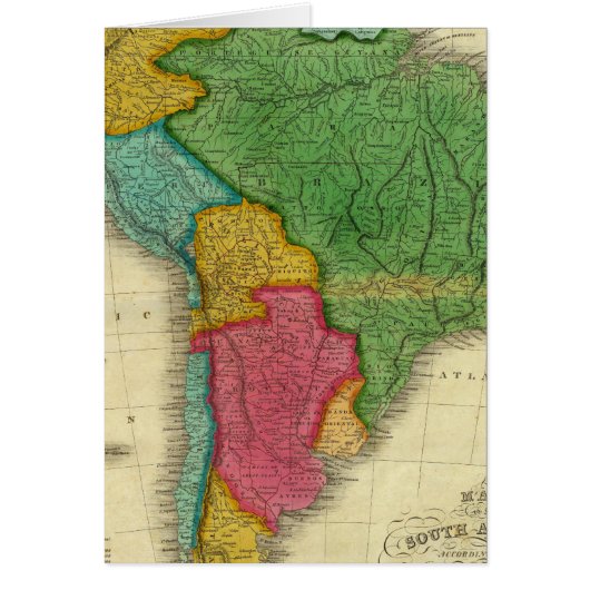 Map of South America 3 Cards (Front)