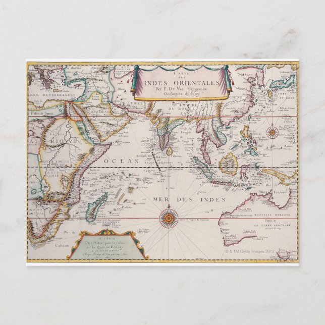 Map of South East Asia Postcard (Front)