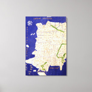 Map of Spain and Portugal, from 'Geographia' Canvas Print