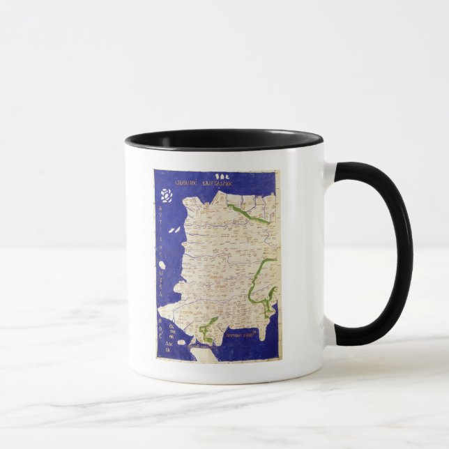 Map of Spain and Portugal, from 'Geographia' Mug (Right)