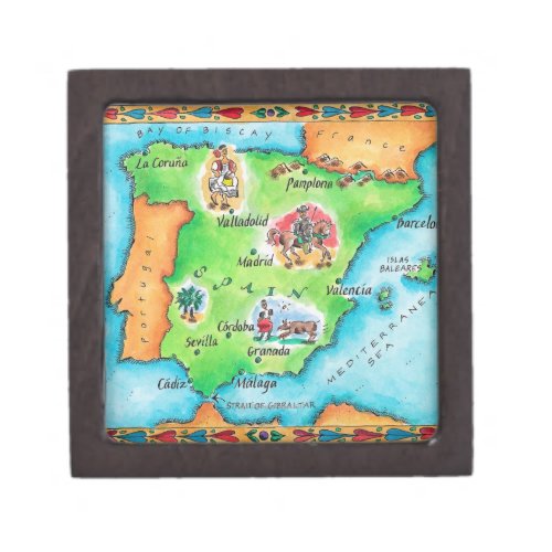 Map of Spain Gift Box