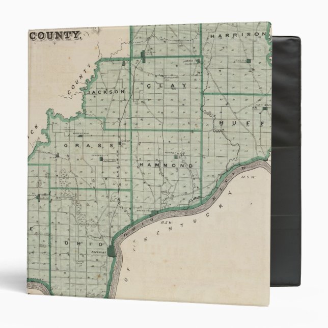 Map of Spencer County 3 Ring Binder (Front/Inside)
