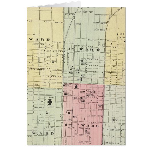 Map of Springfield City Cards (Front)