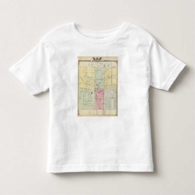 Map of Springfield City Toddler T-shirt (Front)