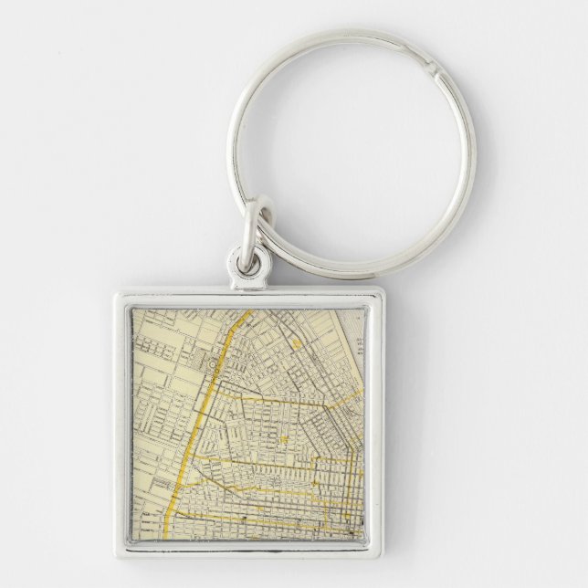 Map of St Louis City Keychain (Front)