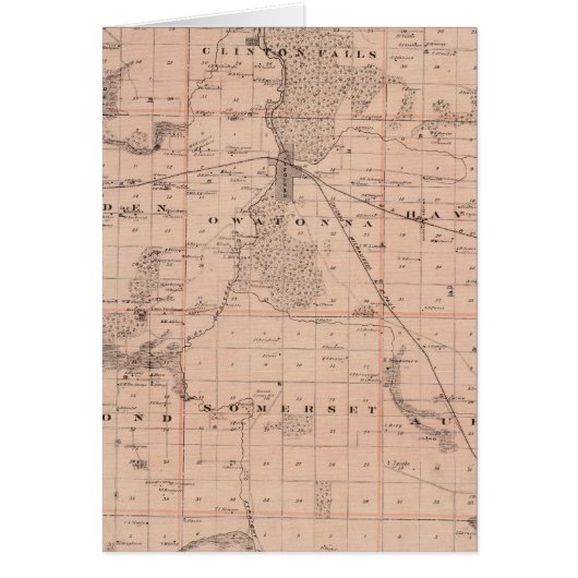 Map of Steele County, Minnesota Cards (Front)