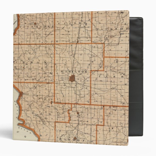 Map of Sullivan County Binder (Front/Inside)