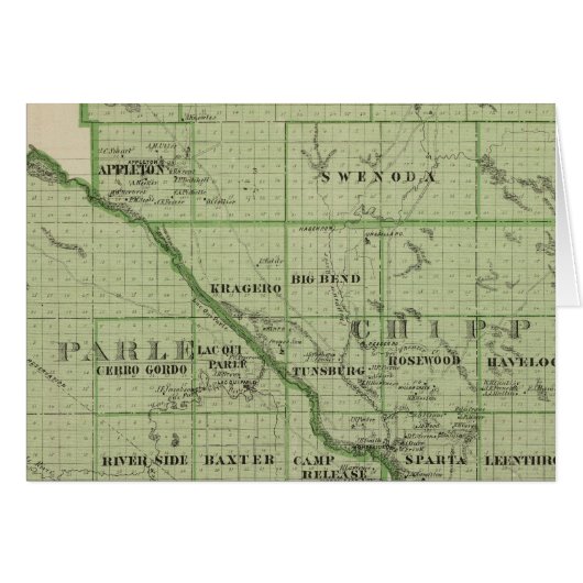 Map of Swift, Minnesota Cards (Front Horizontal)