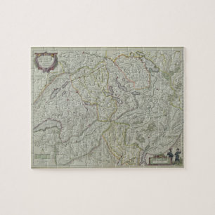 Map of Switzerland Jigsaw Puzzle