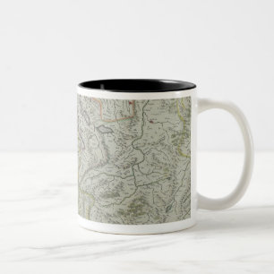 Map of Switzerland Two-Tone Coffee Mug