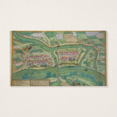 Map of Szolnok, from 'Civitates Orbis Terrarum' by (Back)