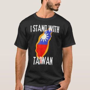 Map Of Taiwan Flag Taiwanese Colors Country Of Tai T-Shirt
