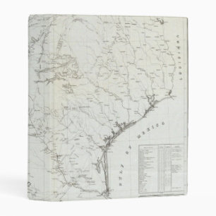 Map of Texas and part of New Mexico Mini Binder