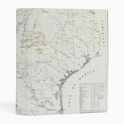 Map of Texas and part of New Mexico Mini Binder