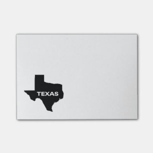 Map of Texas Post-it Notes