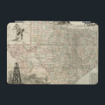 Map of Texas with County Borders iPad Mini Cover<br><div class="desc">This amazing map of the state of Texas shows how the county lines were drawn. It alaso contains renderings of the Alamo,  an oil derrick,  and cowboys on horses. Show a little love to the Lone Star State by purchasing this print!</div>