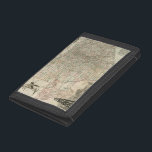 Map of Texas with County Borders Tri-fold Wallet<br><div class="desc">This amazing map of the state of Texas shows how the county lines were drawn. It alaso contains renderings of the Alamo,  an oil derrick,  and cowboys on horses. Show a little love to the Lone Star State by purchasing this print!</div>