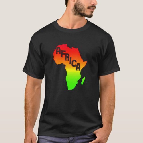Map of the Africa T_Shirt