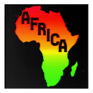 Map of the African Continent Acrylic Print